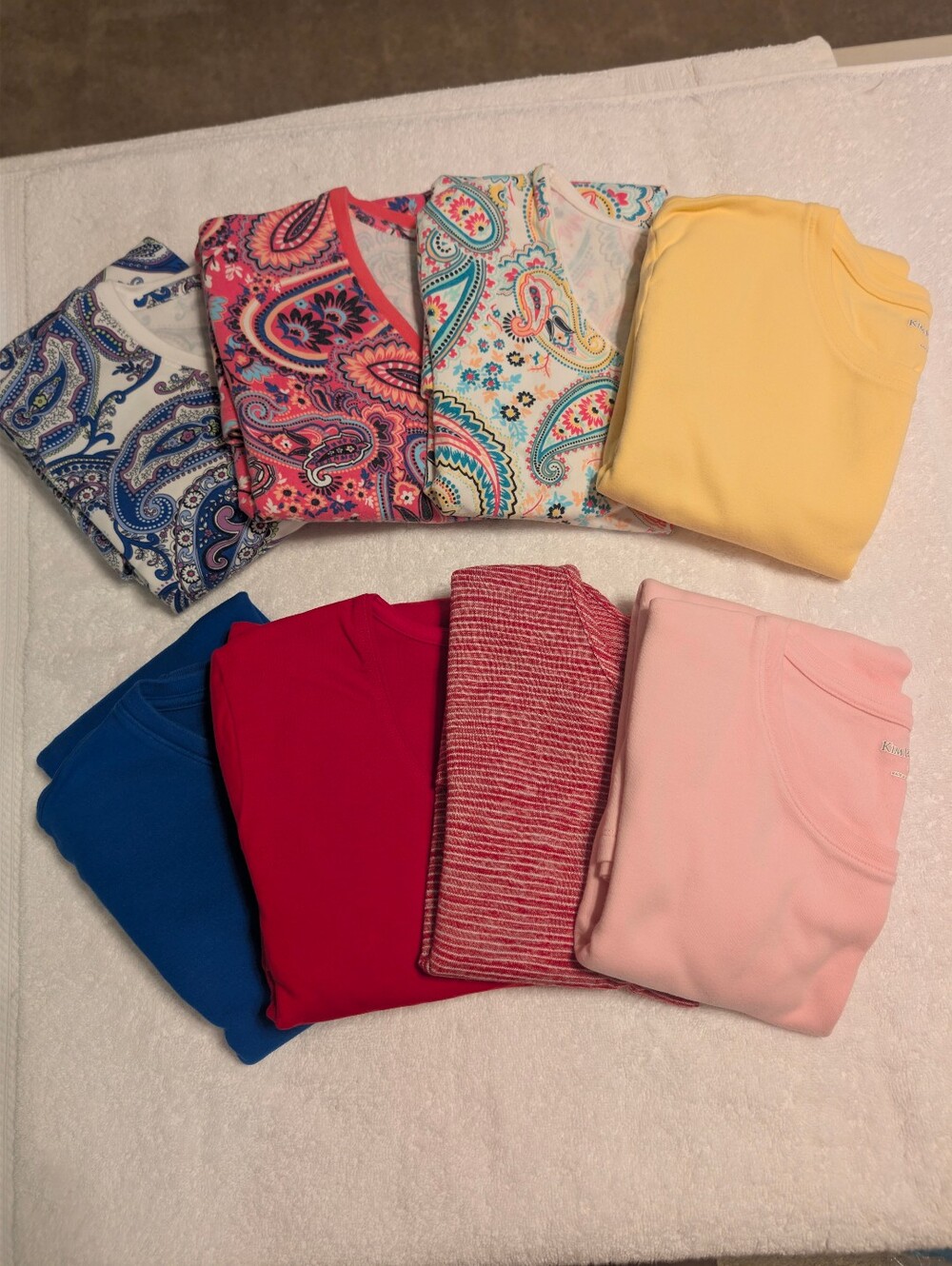 Kim Rogers 8 Shirt Bundle Multi-Color Short Sleeve Tees - L - Picture 1 of 9
